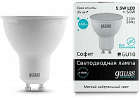 Лампа Gauss LED Elementary GU10 5,5W, 4100