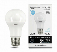 Лампа Gauss LED Elementary А60 15W E27, 6500