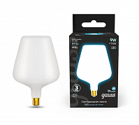 Лампа Gauss LED Filament V160 milky, 9W E27, 4100