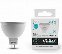 Лампа Gauss LED Elementary MR16 3,5W GU5.3, 4100k