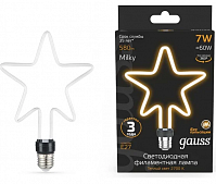 Лампа Gauss LED Filament Star, 7W E27, 2700