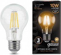 Лампа Gauss LED Filament А60, 10W E27, 2700