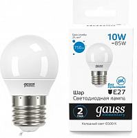 Лампа Gauss LED Elementary Шарик, 10W E27, 6500