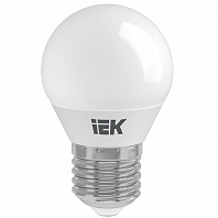 Лампа LED E27 шар 5W, 4100k, IEK