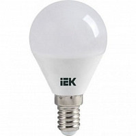 Лампа LED E14 шар 5W, 3000k, IEK