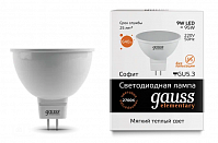 Лампа Gauss LED Elementary MR16 9W GU5.3, 3000