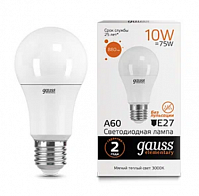 Лампа Gauss LED Elementary А60 10W E27, 3000