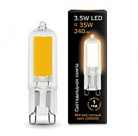 Лампа Gauss LED G9 3.5W 220V, 3000