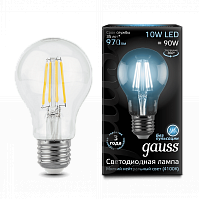 Лампа Gauss LED Filament А60, 10W E27, 4100