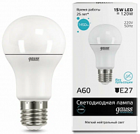 Лампа Gauss LED Elementary А60 15W E27, 4100