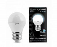 Лампа Gauss LED Globe 6,5W, Е27, 4200