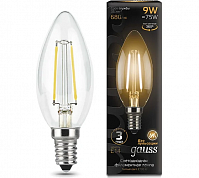 Лампа Gauss LED Filament свеча, 9W E14, 2700