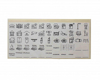 Комплект пиктограмм для щитка, расширенный, TDM