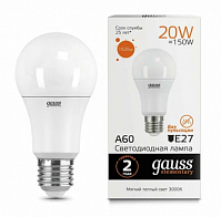 Лампа Gauss LED Elementary А60 20W E27, 3000