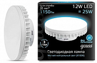 Лампа Gauss LED, GX70, 12W, 4200